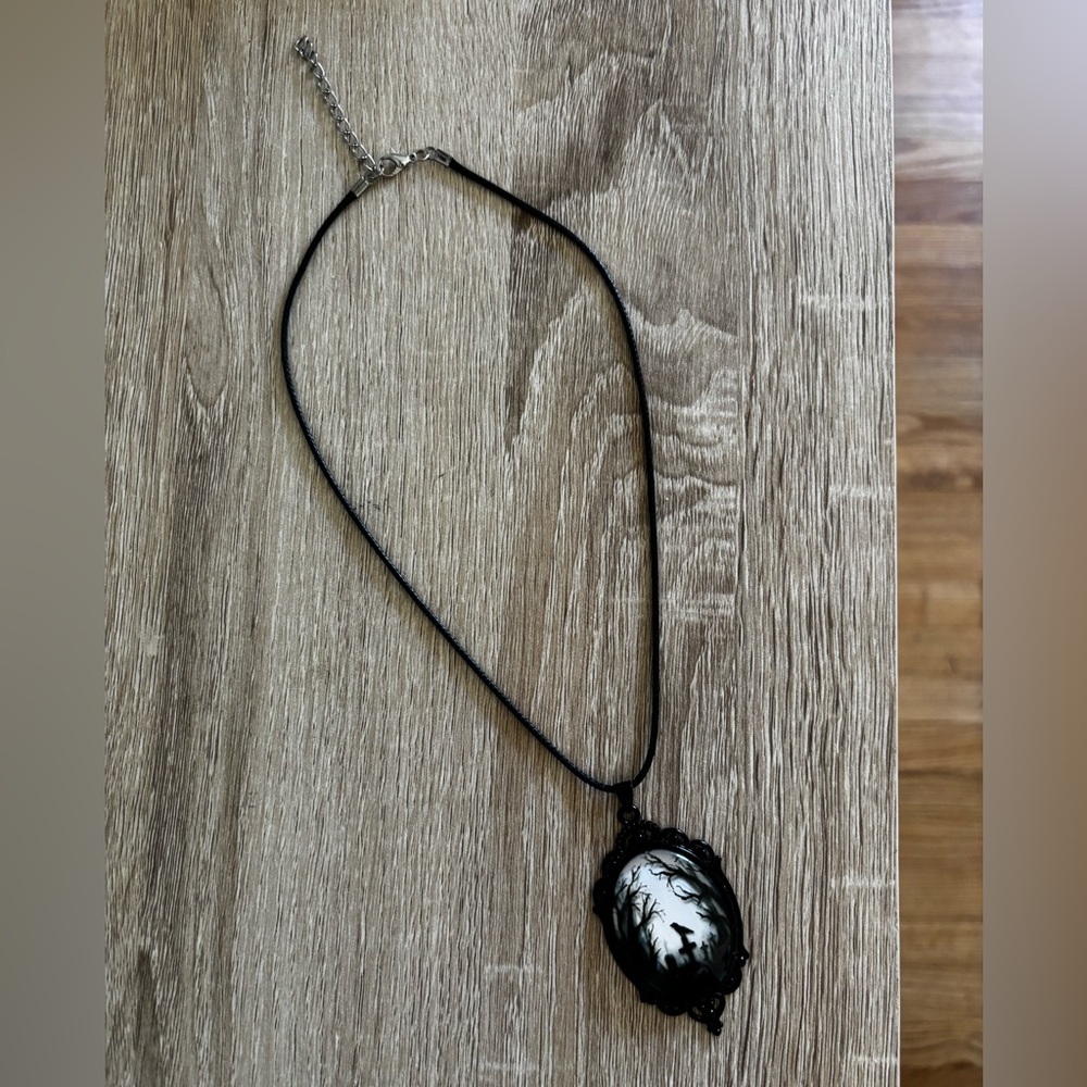 Gothic cameo necklace